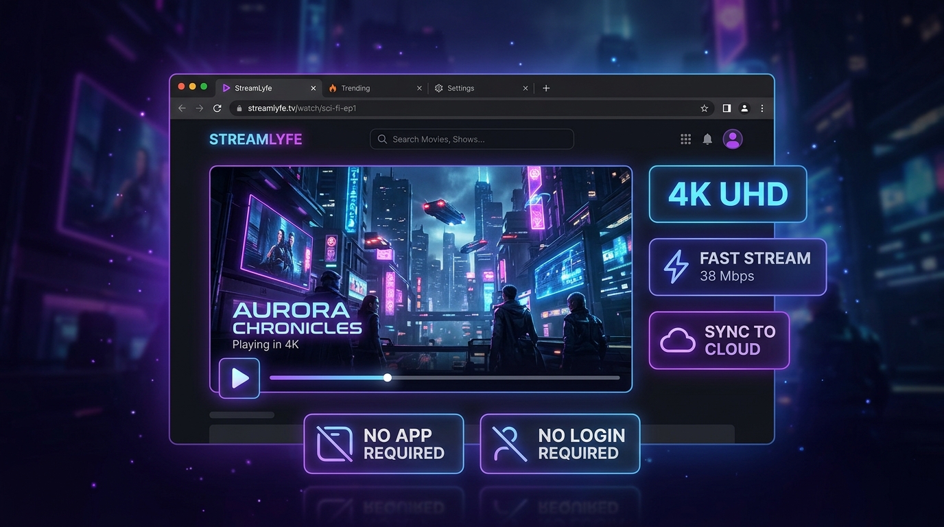 TeraBox Play Online Free Video Streaming Guide interface showing high speed 4K web player without app or login
